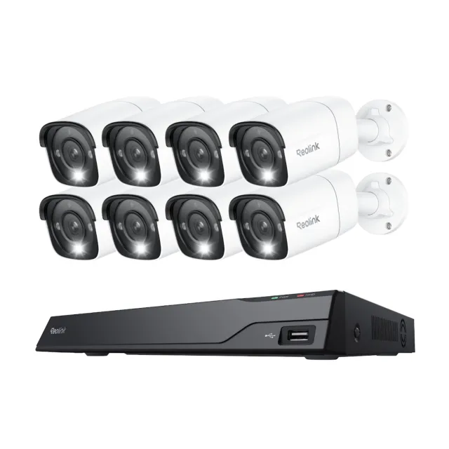 Smart 12MP PoE System med 24/7 opptak